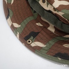 Men Fishing Snap Brim Bucket Cap, Sun Hat Color:camouflage